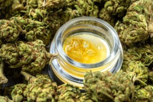 Organic Cannabis Wax from above
